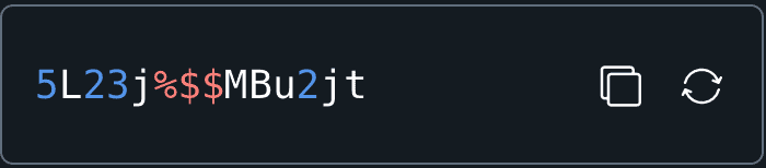 Example of a strong password